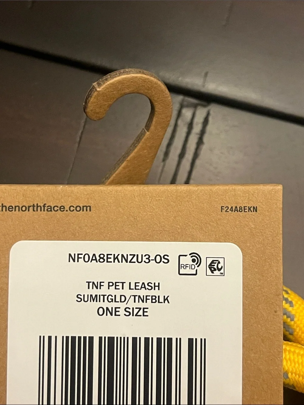 The North Face Dog Pet Leash 60” + Collapsible Travel Bowl Summit Gold new